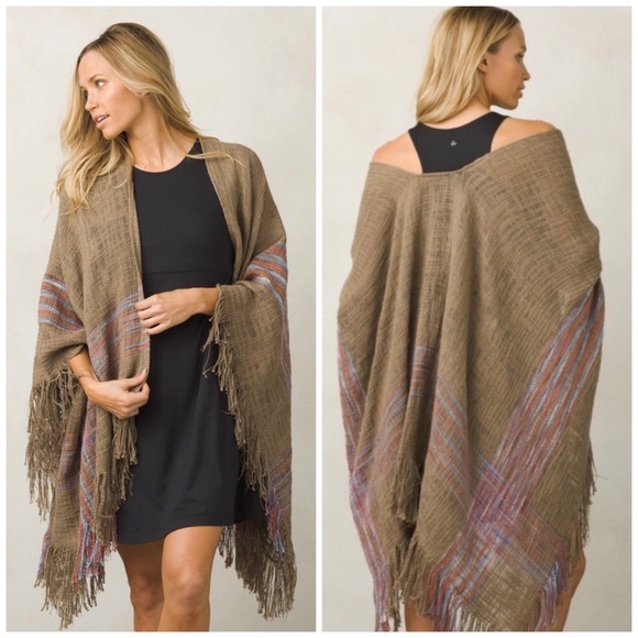Prana Jackets & Blazers - NWT Prana Aster Blanket Throw Shawl Poncho OS